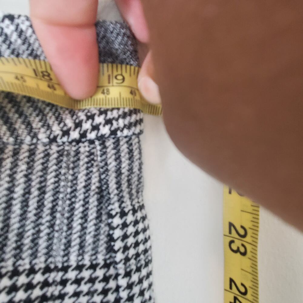 NYDJ High Waisted Straight Leg Glen Plaid Houndstooth Trouser Pants - Picture 7 of 8